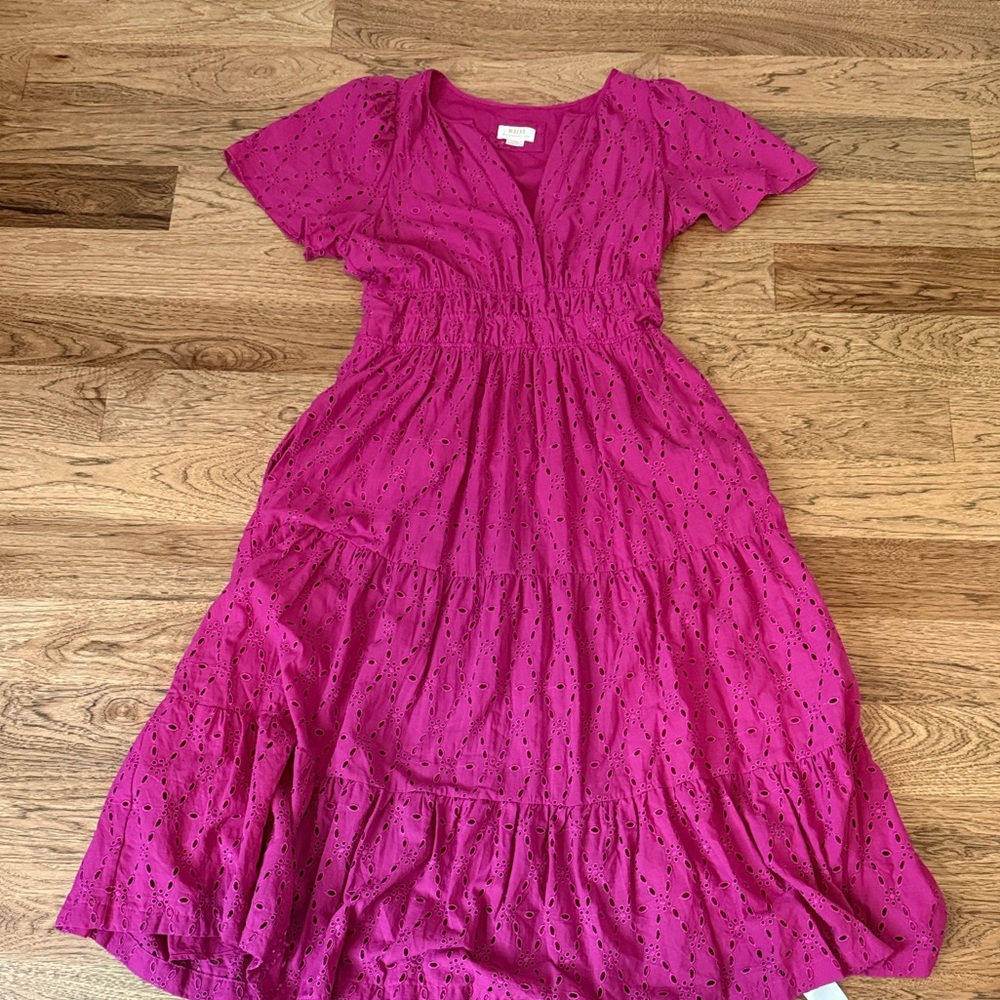 Anthropologie Fuchsia Maxi Dress